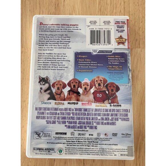 Snow Buddies 2008 DVD Family Adventure Disney Movie Dylan Sprouse Pre-Owned - Picture 4 of 4